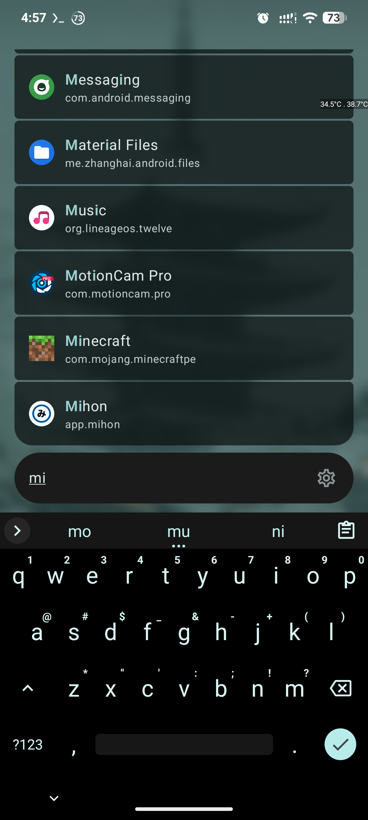 Search Android App Mockup